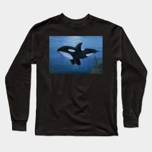 Underwater Orca - Digital Painting Long Sleeve T-Shirt